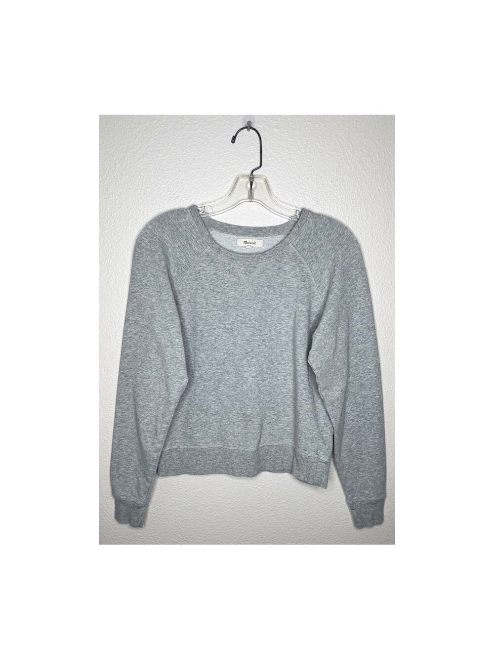 MADEWELL Raglan Sleeve Gray Crewneck Pulllover Size Small #M2215